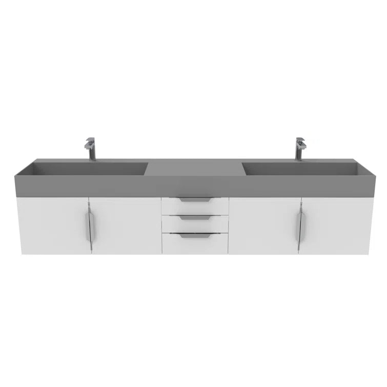 Double Bathroom Vanity with Top